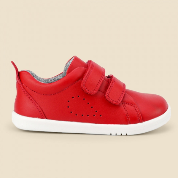 Bobux: Step up Grass Court Casual Shoe Red