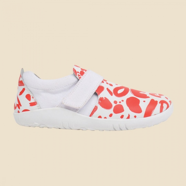 Kid+ (Νο:27-33) Aktiv Abstract Shoe White+Tanger