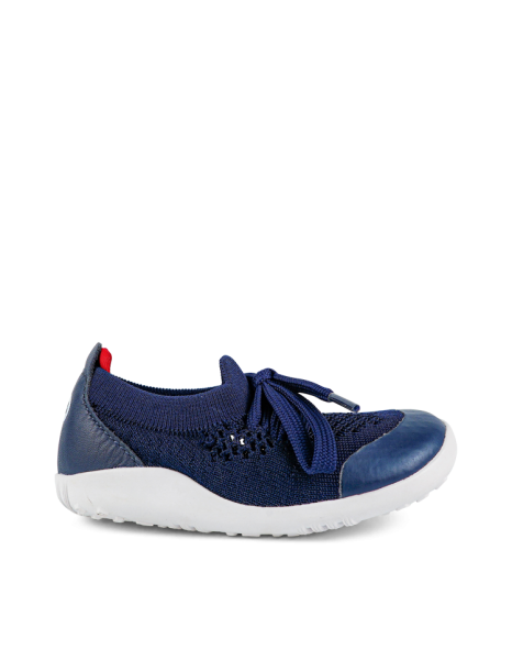 Bobux: Step up Xplorer Play Knit Trainer Navy + Red