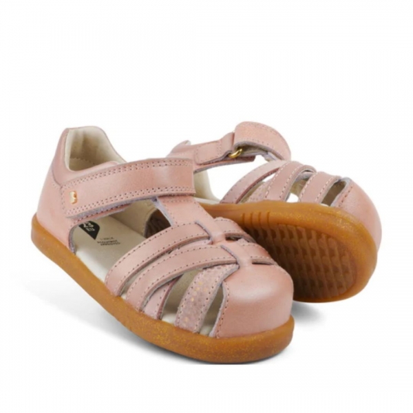 Bobux: Πέδιλο iWalk  Cross Jump Dusk Pearl + Rose Gold