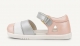 Bobux: Πέδιλο iWalk  Twist Seashell Shimmer + Silver Stripe