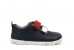 Bobux: Step up Grass Court Switch Navy (Red + Silver Metallic)