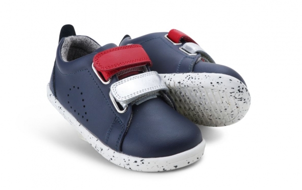 Kid+ (Νο:27-33) Grass Court Switch Navy (Red + Silver Metallic)