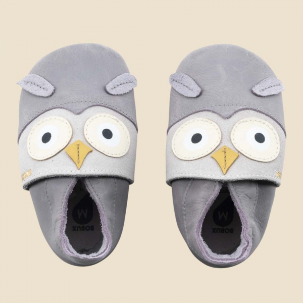 Soft Sole (3-21 μηνών) Hootie Grey Gull