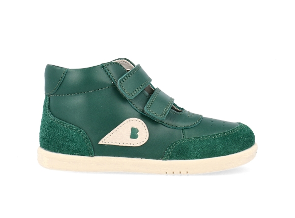 Bobux: iWalk (No: 23-26) Champ High Chalk + Deep Emerald