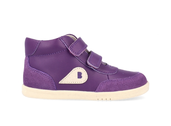 Bobux: iWalk (No: 23-26) Champ High Chalk + Murasaki Purple