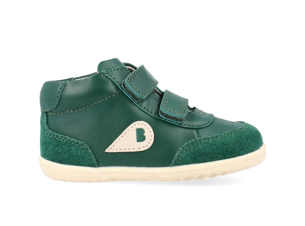 Bobux: Step Up (18-22) Champ High Chalk + Deep Emerald