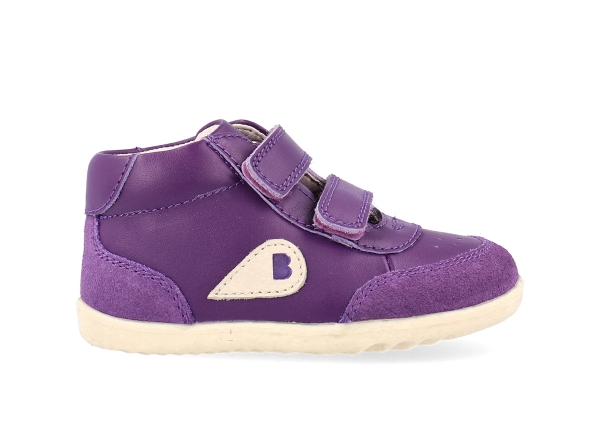 Bobux: Step Up (19-22) Champ High Chalk + Murasaki Purple