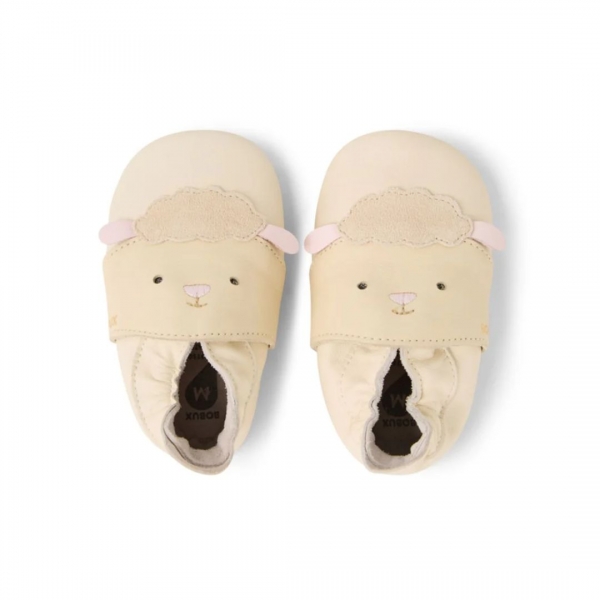 Soft Sole (3-21 μηνών) Binky Sheep-White Swan